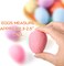 18 Pcs Felted Easter Eggs Decor, Wool Felt Easter Eggs, Pastel Eggs, Colorful Decorative Eggs for Spring Crafts Tree Hanging Ornaments Party Decor, 2.4 In Tall